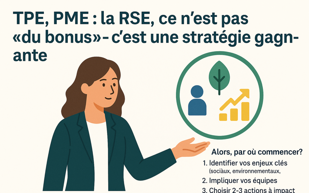 🌱 TPE, PME : la RSE, ce n’est pas “du bonus” — c’est une stratégie gagnante