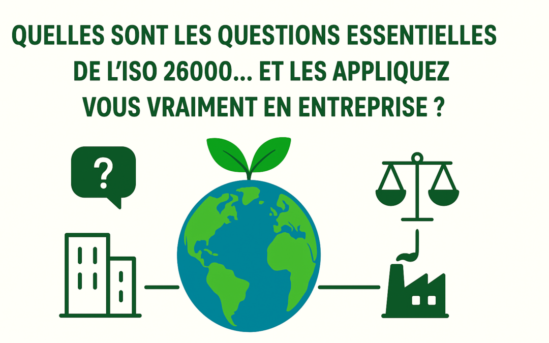 🌍 Quelles sont les questions essentielles de l’ISO 26000… et les appliquez-vous vraiment en entreprise ?