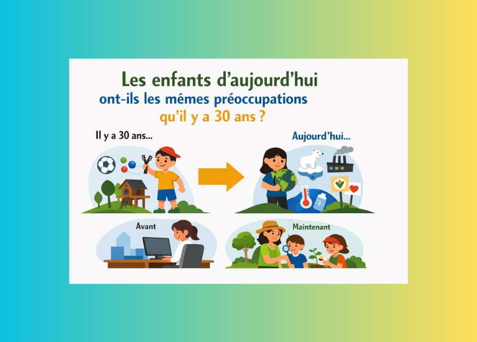 🌱 Les enfants d’aujourd’hui ont-ils les mêmes préoccupations qu’il y a 30 ans ?